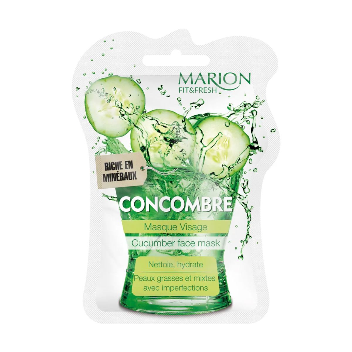 Уцінка! Маска для обличчя Marion Fit &amp; Fresh Cucumber Face Mask, 7.5 мл